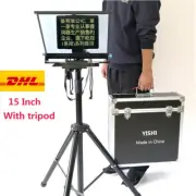 YISHI 15 Inch Folding Portable Teleprompter for DSLR Interview Conference Studio