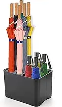 Umbrella Stand, Removable Umbrella Rack with Drip Tray, Holds 10 Umbrellas, Anti-Slip Base Umbrella Holder, Space Saving Umbrella Storage Organizer Store for Home Office Indoor