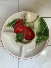 Tii Collections P2314 Dol Strawberry Chip & Dip Veggie Server Tray Food Safe
