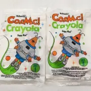 MCDONALDS COSMC CRAYOLA HAPPY MEAL SET 1 & 3 Sealed Vintage 1987 NIP