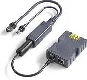 Gigabit Ethernet POE Splitter Adapter, 100W Power Injection 100m Distance 10/100/1000Mbps Data Transfer Ethernet POE Splitter Adapter with Isolation Design for Cat5e or Higher