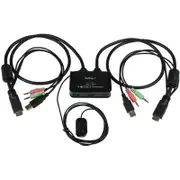 StarTech.com KVM Switchbox - 2 Computer(s) - 1 Local User(s) - 1920 x 1200 - 3 x USB - 2 x HDMI
