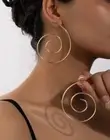 Elegant Geometric Spiral Shaped Earrings ~ NEW #171