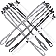 [COHEALI] 8Pcs Adjustable Eyeglass Holders Slip Glasses Straps for Sports Outdoor Activities Secure Sunglasses Chains Light Grey