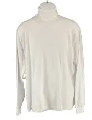 Galaxy by Harvic Men’s Long Sleeve White Turtleneck Size: SMALL AND Large AVAIL