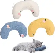 WOONEKY Warm Comfortable Pet Cat Pillow for Neck Support Deep Sleep Sturdy Dog Pillow for Seasons