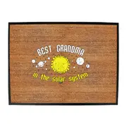 Best Grandma Solar System - Funny Novelty Doormat Man Cave Floor mat