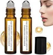 Time Eraser Oil,2 Pcs Rollerball Castor Oil,Under Eye Rollerball,Roller Ball Essential Oil for Eyes,Time Eraser Oil for Face,360° Reduce Wrinkles,Puffiness,Dark Circles,Bags Under Eyes
