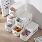 Stackable Jewelry Lipstick Storage Container Drawer Type Desktop Storage Box
