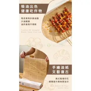 FaSoLa 多用途烤箱 氣炸鍋 烘焙用食品用吸油紙 (800x30cm) 公司貨 食物氣炸鍋油紙 烹飪紙 烘焙紙