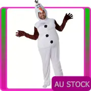 Deluxe Mens Frozen Olaf Plush Costume Disney Kristoff Snowman Cosplay Book Week