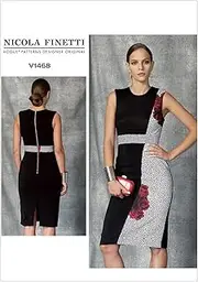 [VOGUE PATTERNS] V1468 Misses' Dress, D5 (12-14-16-18-20)