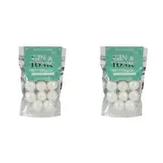 20pc Gift Republic Mini 15g Bath Bombs Scented Round Fizzies Gin & Tonic Silver