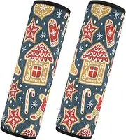 Car Seat Belt Pads 2 Pack Soft Unique Car Seatbelt Shoulder Cover Camera Bag Strap Cover Car Accessories for Women Men Kids M Christmas Ornaments Pattern