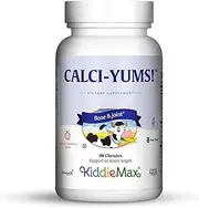 Maxi Health KiddieMax Calcium - CalciYum! - Strawberry Flavor - 90 Animal Shaped Chewies - Kosher