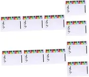 LALAFINA 10pcs Portable Music Practice Whiteboard Erasable Stave Board Score Board Music Teaching Tool