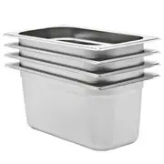 Gastronorm Containers 4 pcs GN 1/3 150 mm Stainless Steel