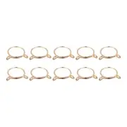 Fuel Line Hose Clips, 10pcs 40mm 65Mn Steel Tubing Spring Clamps