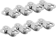 EXAOMBLE 8 Pairs Bike Chain Links Quick Release Buckle for Single Speed Chains Mountain Road Bike Accessories Steel Bicycle Repair Tool