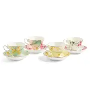 Royal Albert Miranda Kerr Australiana Teacup & Saucer Set 4 Piece