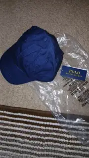 POLO - RALPH LAUREN- LITTLE BOYS ADJUSTABLE HAT-NEW/TAGS- BLUE- SIZE 4-7