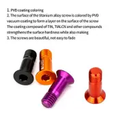 Bicycle Screws Torque 3-4N.M About 0.7g/pcs Curing And Locking Brand New