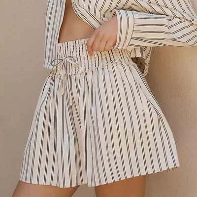 NWT Anthropologie Sundays Iona Pull-On Mini Skirt Stripe Print