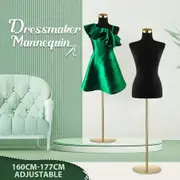 Female Mannequin Torso Display Stand Manikin Dress Form Dressmakers Sewing Fashion Tripod Base 164-180CM Black