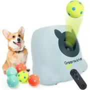 Automatic Dog Ball Launcher Interactive Thrower Fetch w/ Remote Control 4 Balls