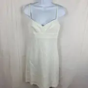 BCBGMAXAZRIA White Ivory Linen Dress BRAND NEW WITH TAGS AND DISCOUNTED PRICE