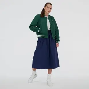 【NEW BALANCE】外套 女款 運動外套 棒球外套 夾克 美規 綠 WJ41509NWG