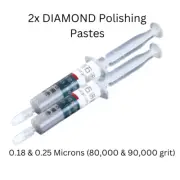 2x DIAMOND Polishing Paste 0.25/0.18 (80,000 & 90,000 Grit) Craft Pen Wood Model