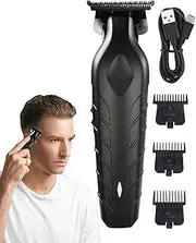 Rechargeable Hair Clipper Trimmer - Electric Clipper Men Beard Hair Trimmer - Beginners and Professionals Ergonomic Handled Trimming Gadget for Home, Barber