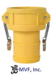 3/4" Type C Camlock Female Coupler x Hose Barb Nyglass Hose Fitting <C075NY