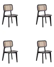 Manhattan Comfort Set of 4 Versailles Dining Chairs