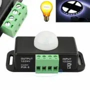 Auto ON OFF Detector Infrared PIR Motion Sensor Switch F LED Light Strip 12V-24V