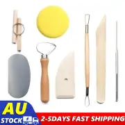 13Pcs Ceramic Pottery Clay Sculpting Carving Tool Set Sculpture Modelling Kit AU