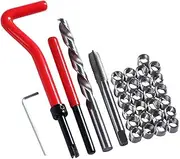 TINEASUR 30pcs Thread Repairer Repair Tool Car Repair Kit Threading Tool Hotfix Tool Automotive Tools Pro Tools Car Ashtray Thread Repair Insert Pro Plugger Car Tools Alloy Red