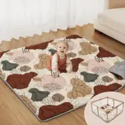 Baby Play Mats for Floor, 47x47 Playpen Mat, Thicken Cushioning Padding Foam ...