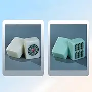 Mah Jong Tiles for mah Jong Tables, Fully Automatic Mahjong Tiles for mah Jong Tables, Positive Magnetic 42/44 Four Slot Tables for Playing Mahjong (44-144Green and White)