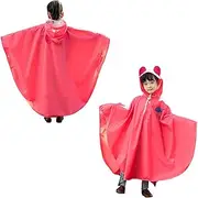 [HKSCKJ] Raincoat, Children's Rain Cover, Rain Poncho with Hood, Reusable Rain Cape, Waterproof Rain Jacket, Long Rain Cape, Lightweight Raincoat, Cute Rain Cover for Girls, Boys, Bicycle, School, Hiking
