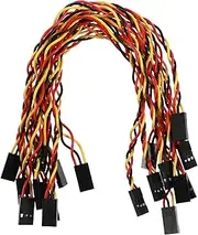 HOMSFOU Long Lasting 20cm Breadboard Jumper Wire Set 10pcs RGB Extension Cable Cord Connector Wire