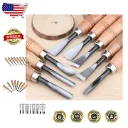 Versatile Wood Chisel Tool Set - 8 Pieces with Multiple Blade Shapes for Carving