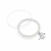 (25) Air-tite 31mm White Ring Coin Holder Capsules for 1/2oz Silver Chinese