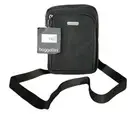 NWT! Baggallini Crossbody Two Zipper Gray w/Pink RFID Card/ID Wallet MSRP$90