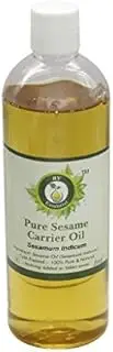 R V Essential Pure Sesame Carrier Oil 200ml- Sesamum Indicum (100% Pure and Natural Cold Pressed)