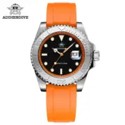 ADDIESDIVE AD2040 Men's Watch 41mm Fashion Diver Quartz Watch 200m Diving Rubber