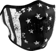 Zan Headgear Flag, half mask , color: Black/White , size: One Size