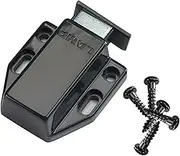 Touch Latch Magnetic Push to Open Door Latch for Medium Doors Black 2 Pack