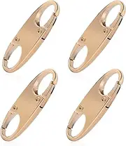 [witeup] Suitcase Locks, Gold Zipper Locks for Backpacks Suitcase Lock Mini Padlock, Backpack Lock Anti-Theft Detachable Zip Connector Double-Sided Small Zip Clips Suitable for Travelling Camping Hiking